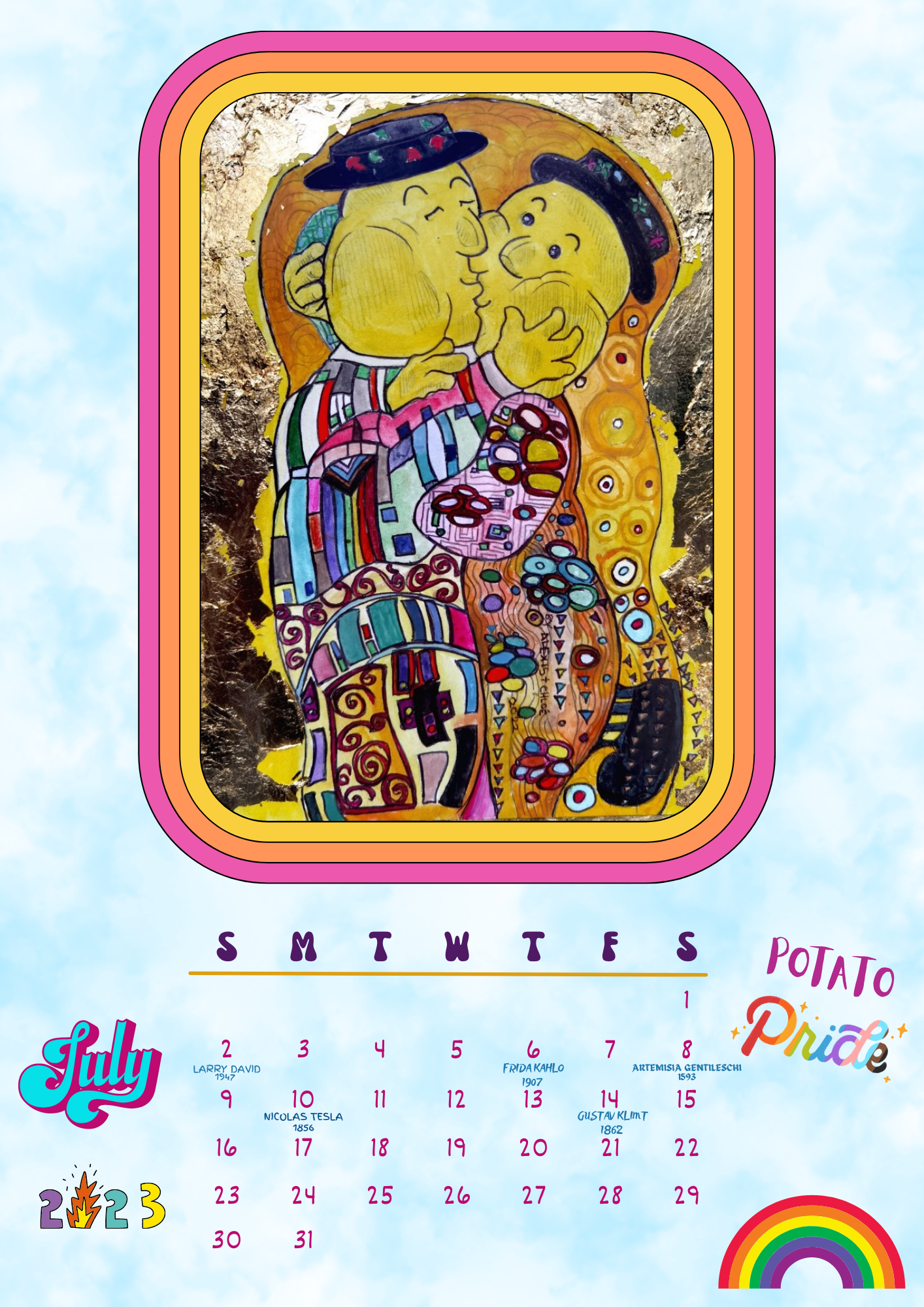 Potato Fine Art 2024 Calendar